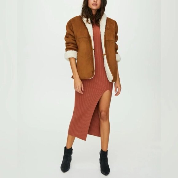 Aritzia Wilfred Alchemy Dress Long  Sleeve Bodycon Dress Size Small - Picture 3 of 10